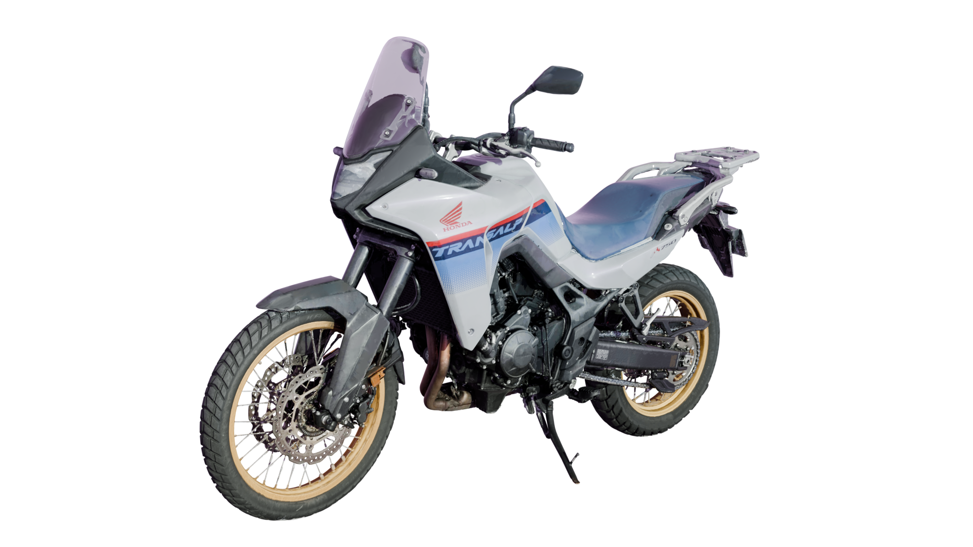 カラー3Dスキャンしたバイクの作例