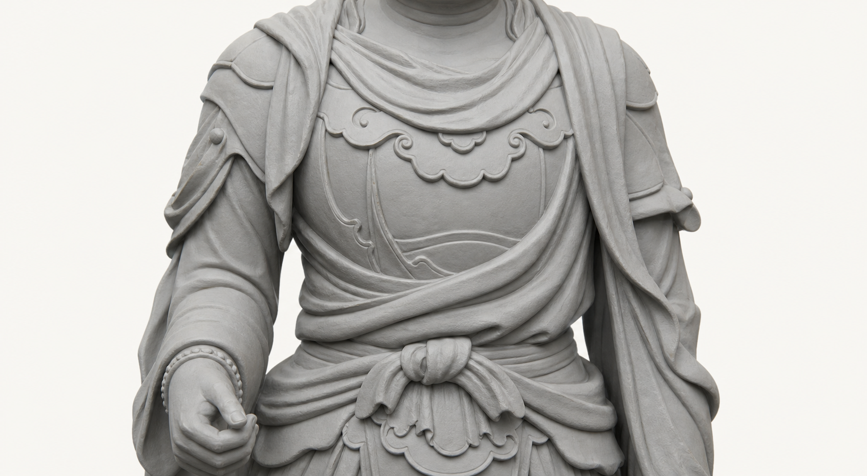 大物3Dスキャンの仏像風造形例
